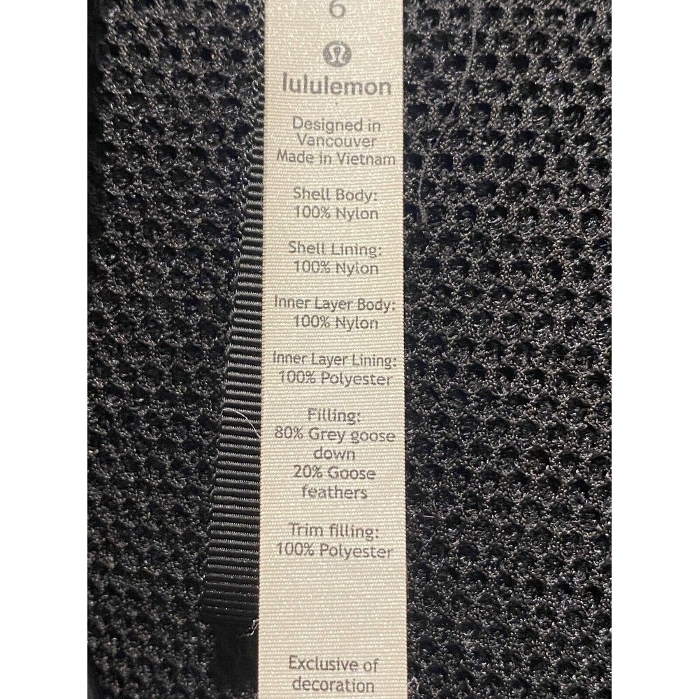 Lululemon OUT IN THE ELEMENTS 3-In-1 PARKA Women's Size 6 Black 600 Goose Down - Picture 6 of 16